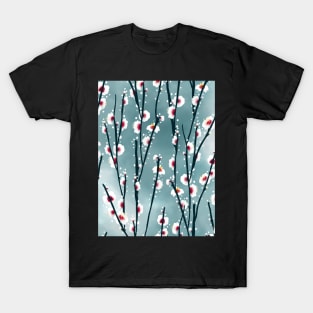 Plum Blossom Branch Pattern T-Shirt